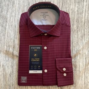Men’s red Stafford button down